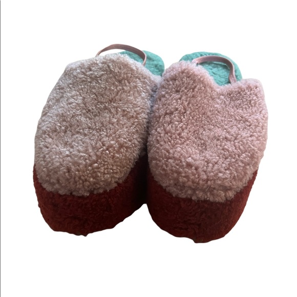 Fendi Shearling Platform Mules - Picture 3 of 5